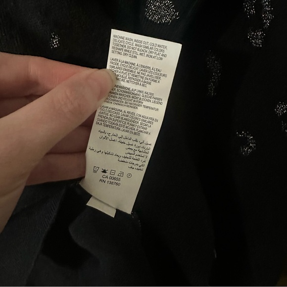 Love & Legend Black and Silver Leopard Print Crew Neck Sweater Size 1X Plus - Picture 9 of 9